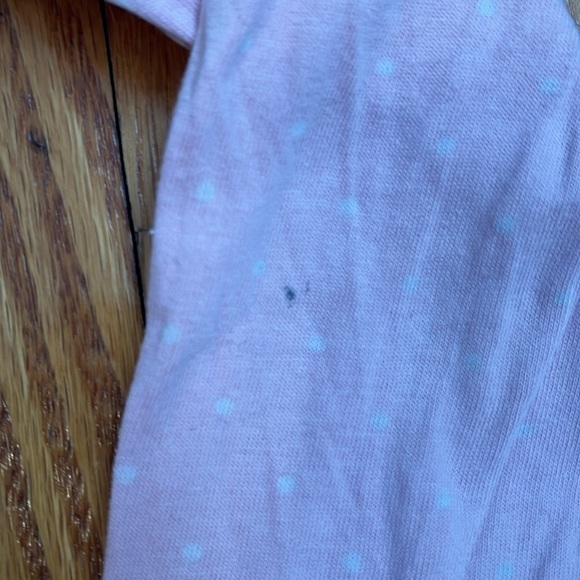 Mini Boden size 6-7 Squirrel Lightweight Pink Polka Dot Long Sleeve Cotton Top - Picture 4 of 5